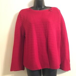Chelsea & Theodore Red Sweater Shawl